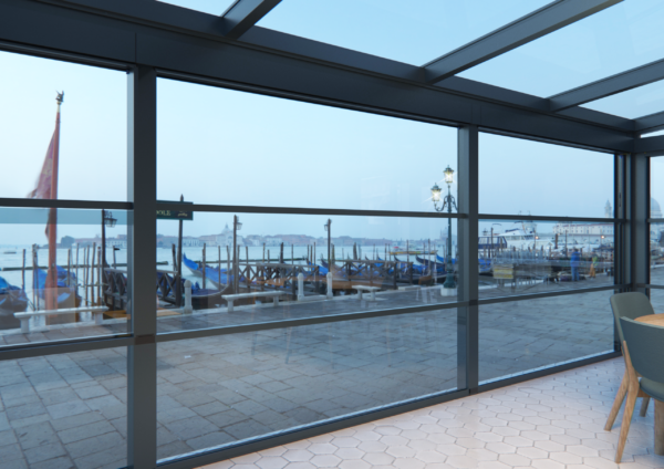 Mazzo | Guillotine glazen schuifwand | 4000 mm breed - Afbeelding 2