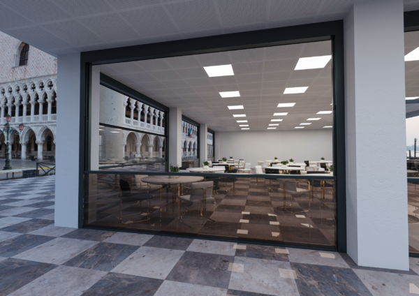 Mazzo | Guillotine glazen schuifwand | 4000 mm breed - Afbeelding 5