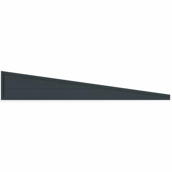 Aluminium rabat spie | 3000 mm breed | incl. F-profiel