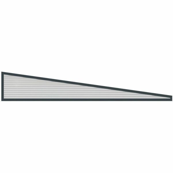 Polycarbonaat spie | 2000 mm breed | incl. F-profiel