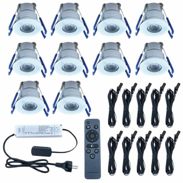 LED inbouwspot 3W | warmwit | set van 10 stuks | Dimbaar