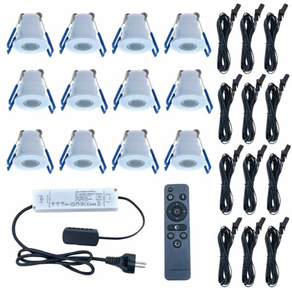 LED inbouwspot 3W | warmwit | set van 12 stuks | Dimbaar