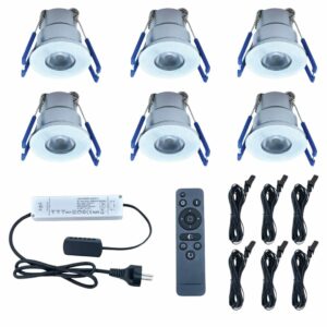 LED inbouwspot 3W | warmwit | set van 6 stuks | Dimbaar