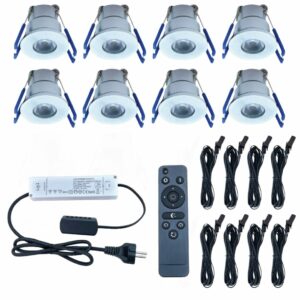 LED inbouwspot 3W | warmwit | set van 8 stuks | Dimbaar